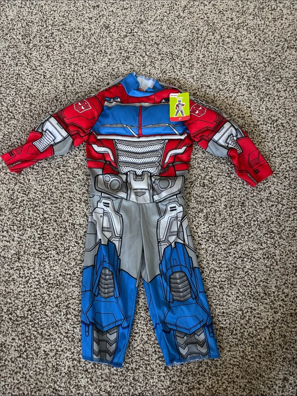 Transformers Optimus Prime Halloween Costume 2T Muscle Jumpsuit Only Toddler